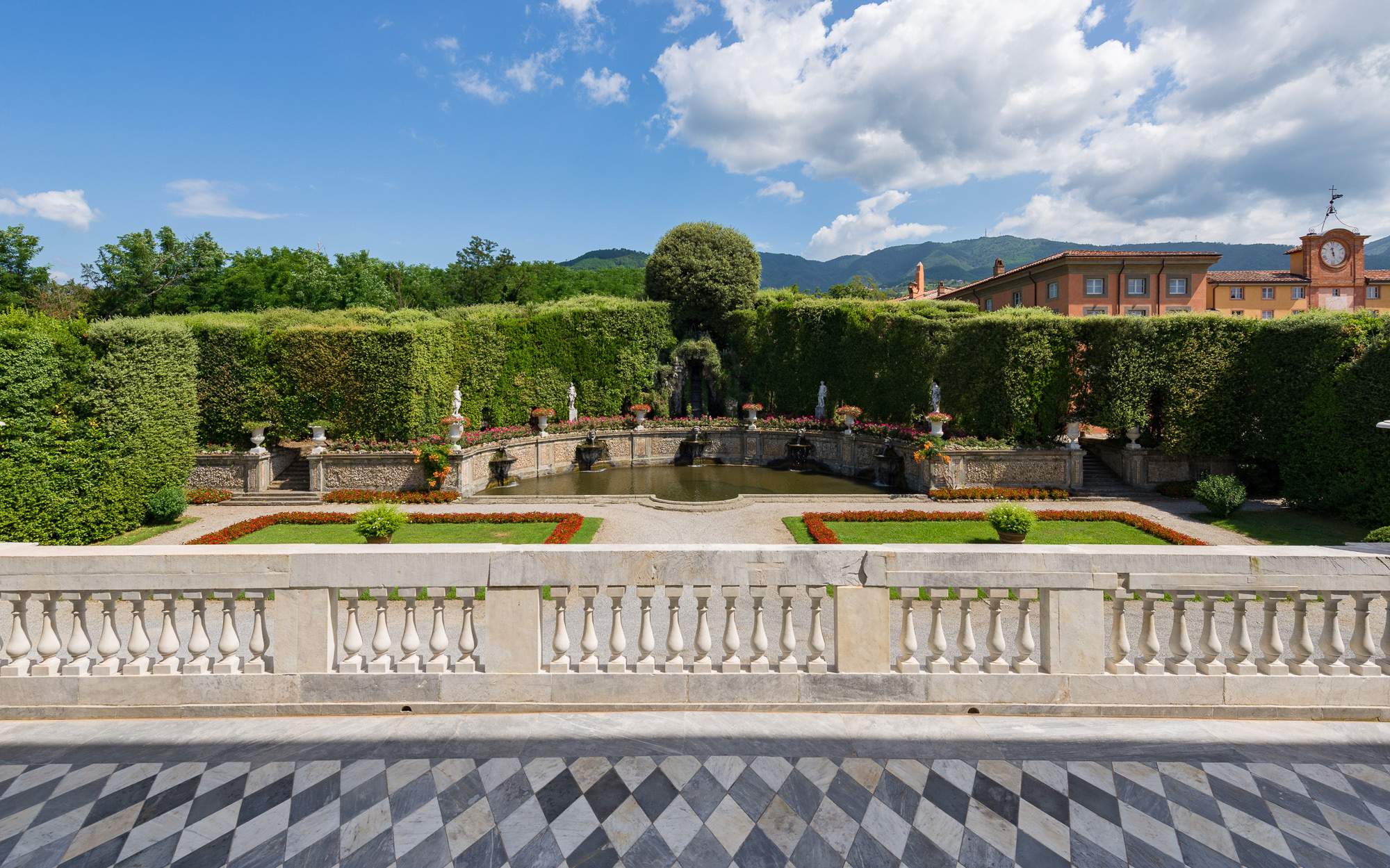 Villa Reale di Marlia - Terrace view of the Water Theatre