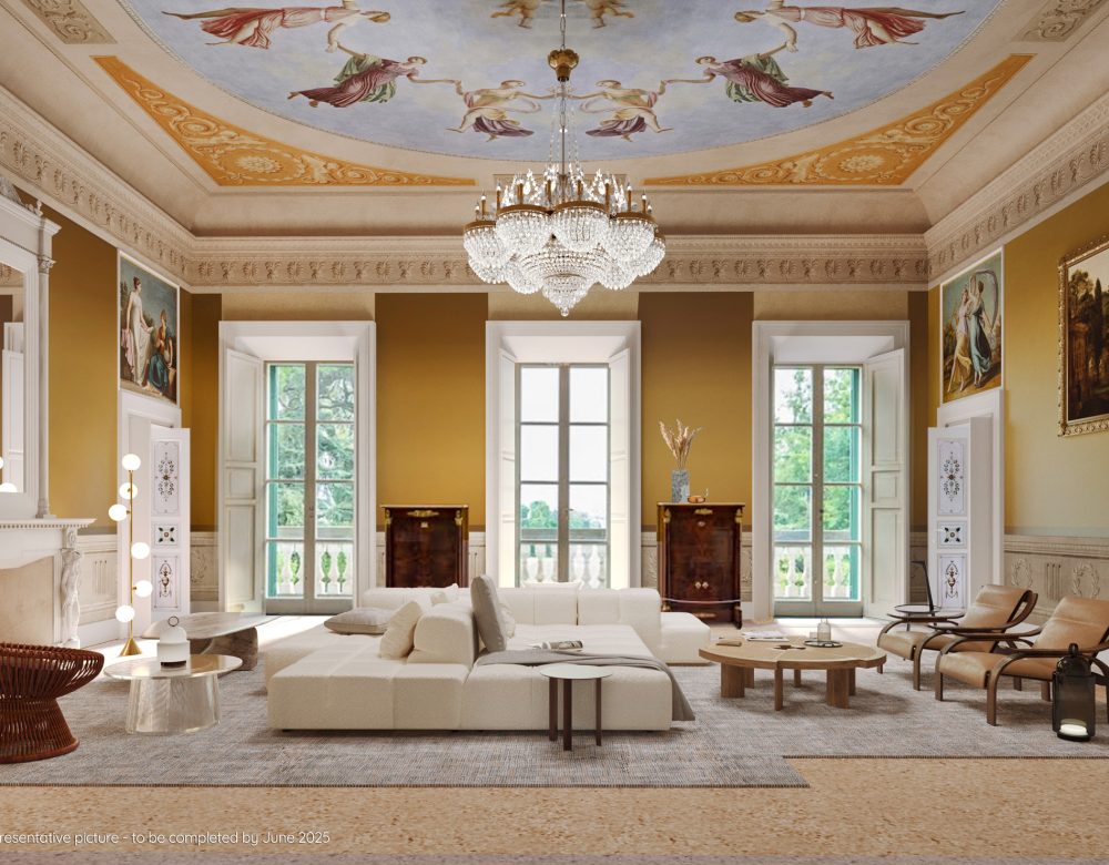 rendering - salone al primo piano